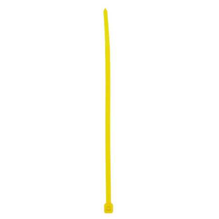 Cinchos plásticos 300 x 4.6 mm, tensión 22 kg de 50 piezas, color amarillo Surtek