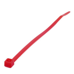 Cinchos plásticos 300 x 4.6 mm, tensión 22 kg de 50 piezas, color rojo Surtek