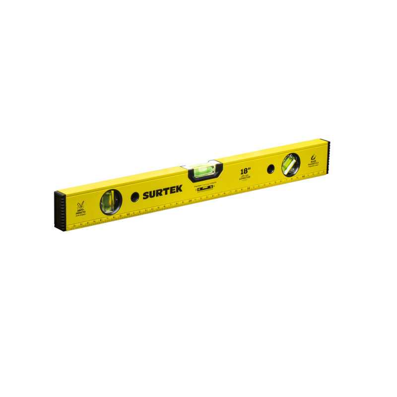Nivel magnético de aluminio 18" Surtek Nivel magnético de aluminio 18" Surtek