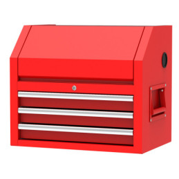 D7 Caja portaherramientas metálica color rojo 24" x 9" x 9" Urrea