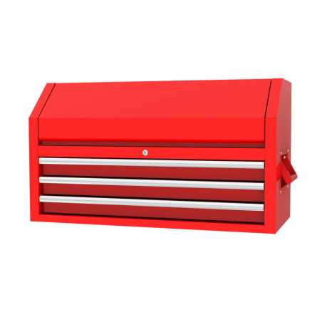 Gabinete superior 3 gavetas color rojo serie P 41" Urrea