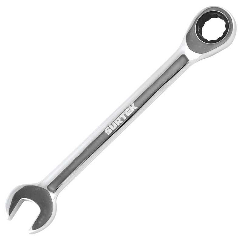 Llave combinada pulido espejo de matraca métrica, 12 puntas, 19mm Surtek Llave combinada pulido espejo de matraca métrica, 12 puntas, 19mm Surtek