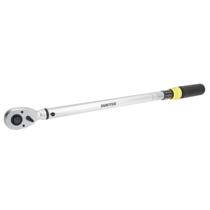 Torquímetro de trueno una escala dual cuadro de 3/4", 100-600 Nm (74-442.5 ft-lb) Surtek Torquímetro de trueno una escala dual cuadro de 3/4", 100-600 Nm (74-442.5 ft-lb) Surtek