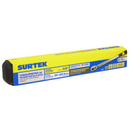 Torquímetro de truneo una escala dual cuadro de 3/8", 20-120 Nm (15-88.5 ft-lb) Surtek