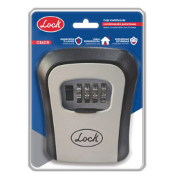 Caja metálica de combinación para 5 llaves, para pared Lock
