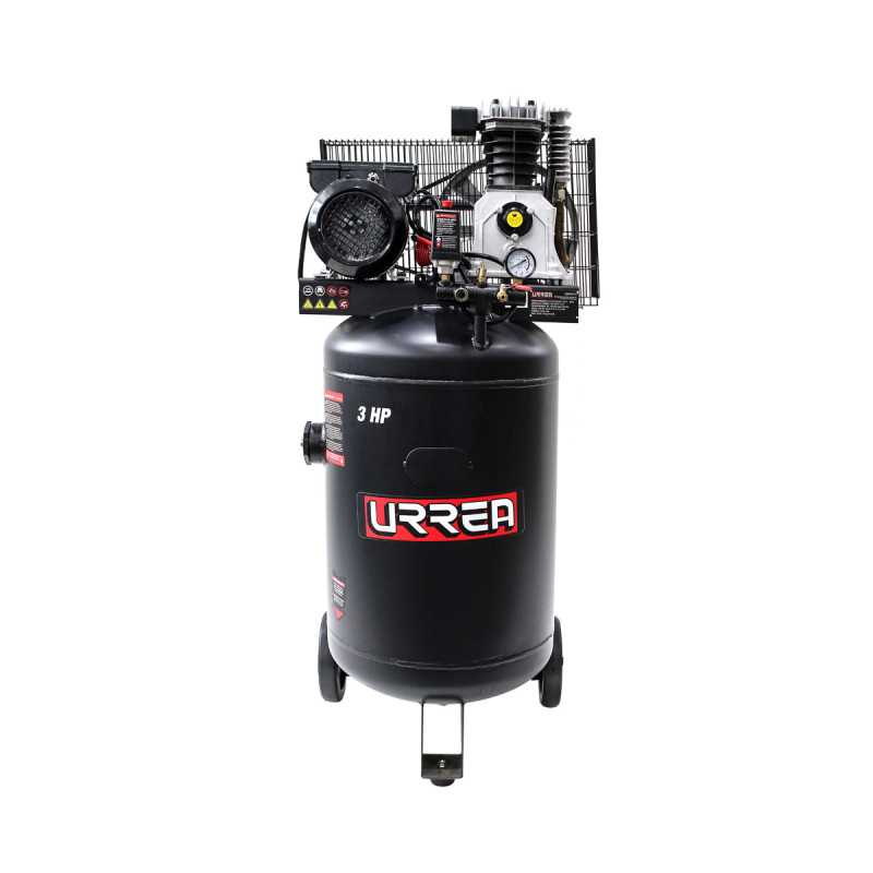 Compresor de aire eléctrico lubricado verticaL, 115L, 3HP, 127V Urrea Compresor de aire eléctrico lubricado verticaL, 115L, 3HP, 127V Urrea