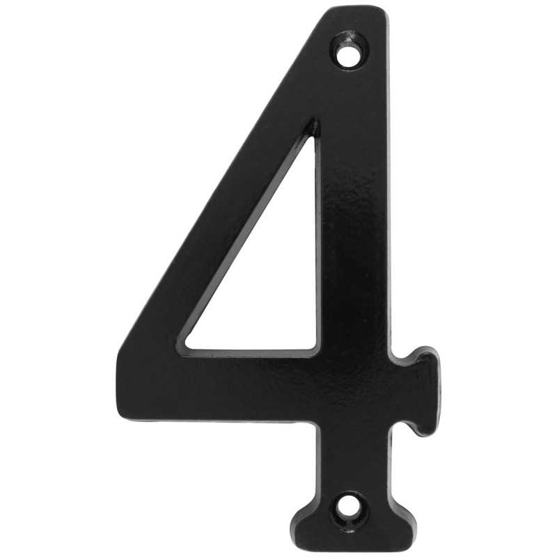 Número 4 slim 4" negro Lock Número 4 slim 4" negro Lock