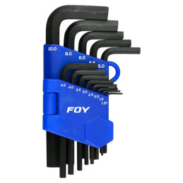 1200FMA Juego de llaves combinadas satinadas métricas 12 puntas 15 piezas Urrea