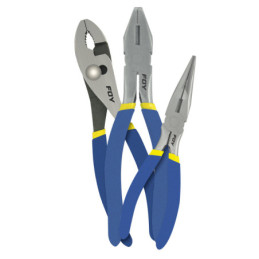 269GX Pinza para electricista con mango bimaterial de 9-3/8" corte lateral alta palanca Urrea