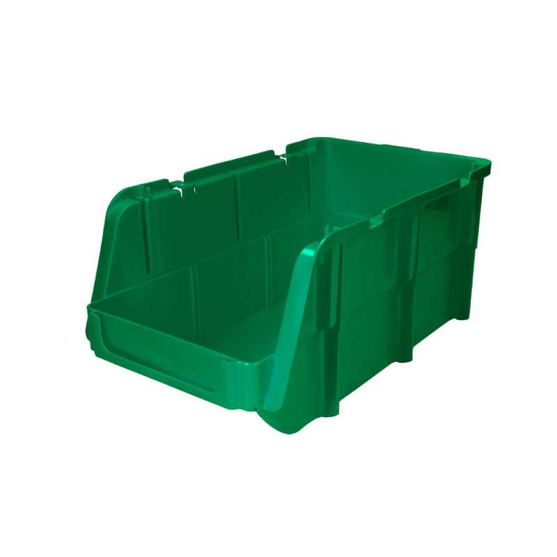 GAVV3 Gaveta plástica color verde pico de pato 14" x 8" x 7" Surtek