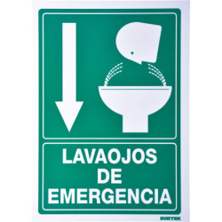 SES7 Señal "Lava ojos de emergencia" Surtek