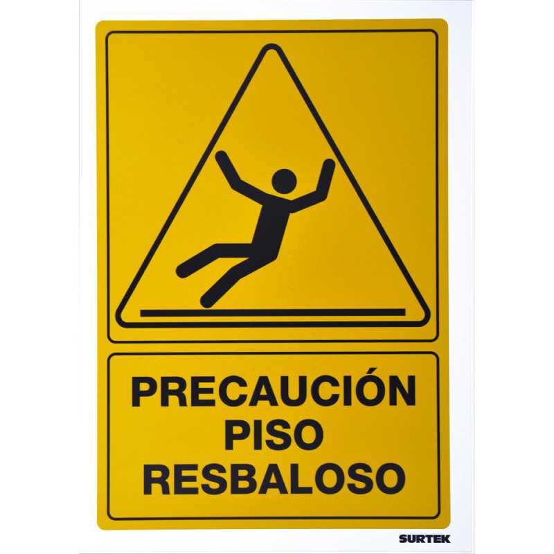 SES33 Señal "Precaución piso resbaloso" Surtek