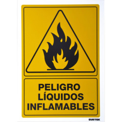 SES32 Señal "Peligro líquidos inflamables" Surtek