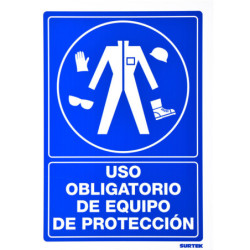 SES21 Señal "Uso obligatorio de equipo de protección" Surtek