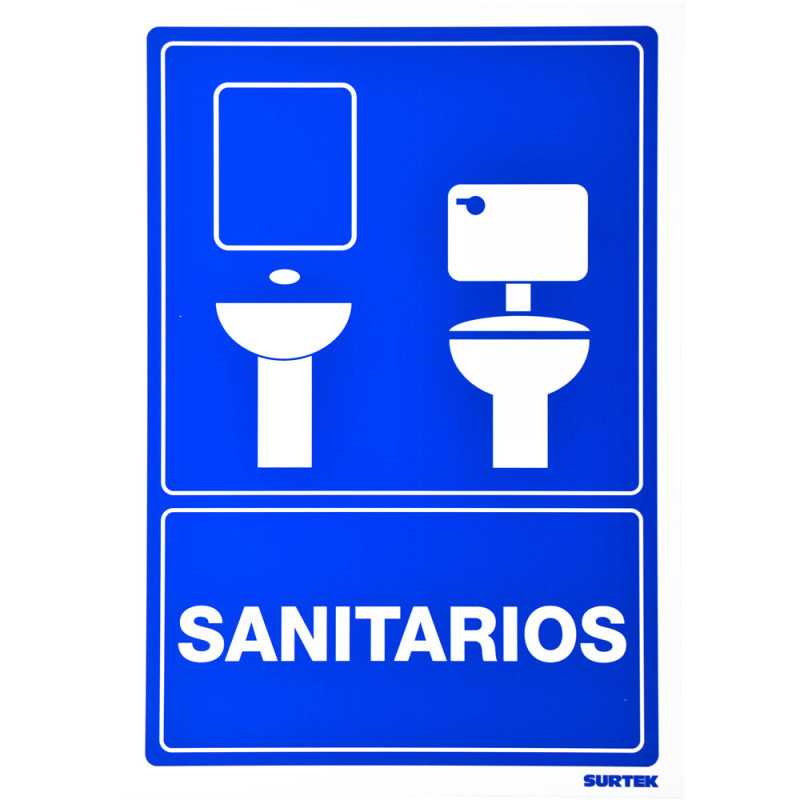 SES24 Señal "Sanitarios" Surtek SES24 Señal "Sanitarios" Surtek