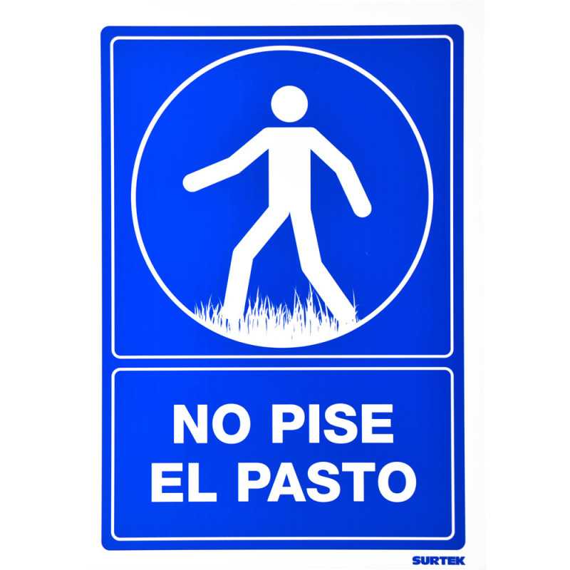 SES23 Señal "No pise el pasto" Surtek SES23 Señal "No pise el pasto" Surtek