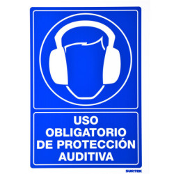 SES18 Señal "Uso obligatorio de protección auditiva" Surtek