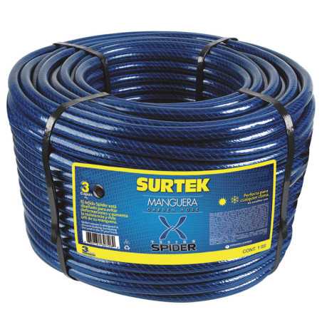 M1S100 Manguera para jardín tejido spider en rollo 1" 100 m Surtek