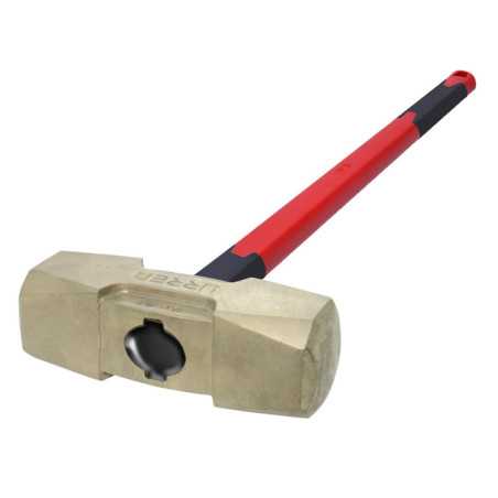 UH73FG Marro de bronce-aluminio antichispa de 15lb con mango extra largo de fibra de vidrio 34" Urrea