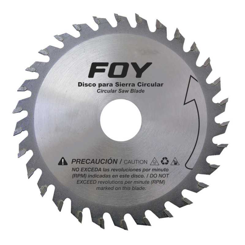 143551 Disco para sierra circular para corte madera 24 dientes 7-1/4" Foy 143551 Disco para sierra circular para corte madera 24 dientes 7-1/4" Foy