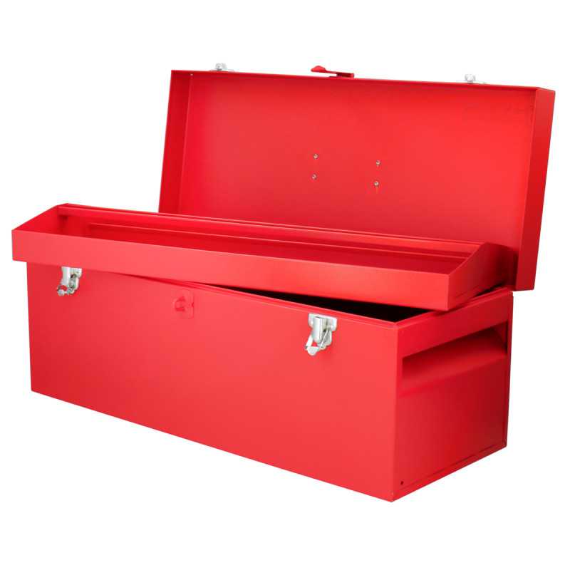 D7 Caja portaherramientas metálica color rojo 24" x 9" x 9" Urrea