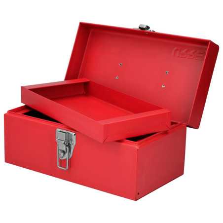 D1 Caja portaherramientas metálica color rojo 11" x 6" x 5" Urrea