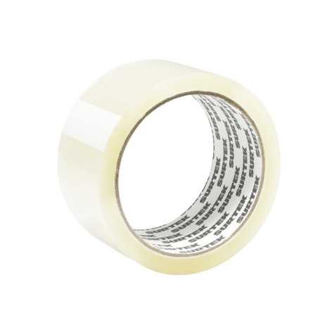 138020 Cinta transparente hot melt para empacar 2" x 40 m Surtek