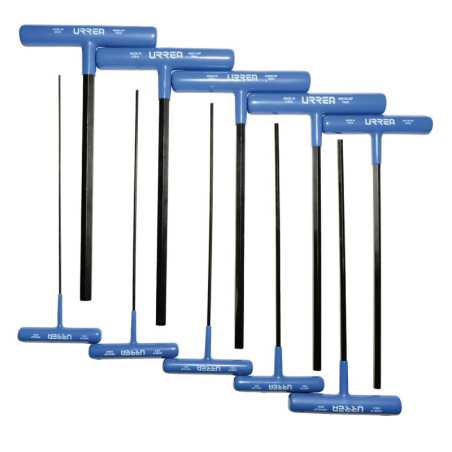 4965LGPM Juego de llaves hexagonales tipo "T" ergonómicas métricas 10 piezas Urrea