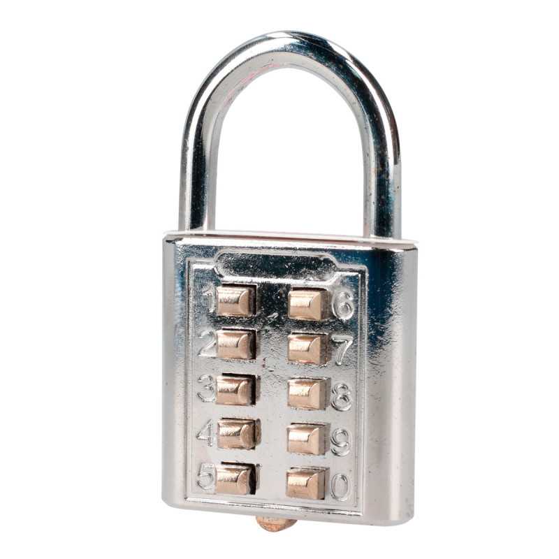 C27C40 Candado de combinación cromo brillante 40 mm Lock