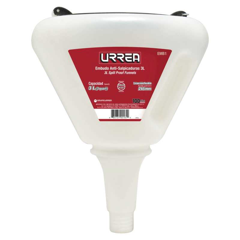EMB1 Embudo anti-salpicaduras de 3 Lt Urrea EMB1 Embudo anti-salpicaduras de 3 Lt Urrea