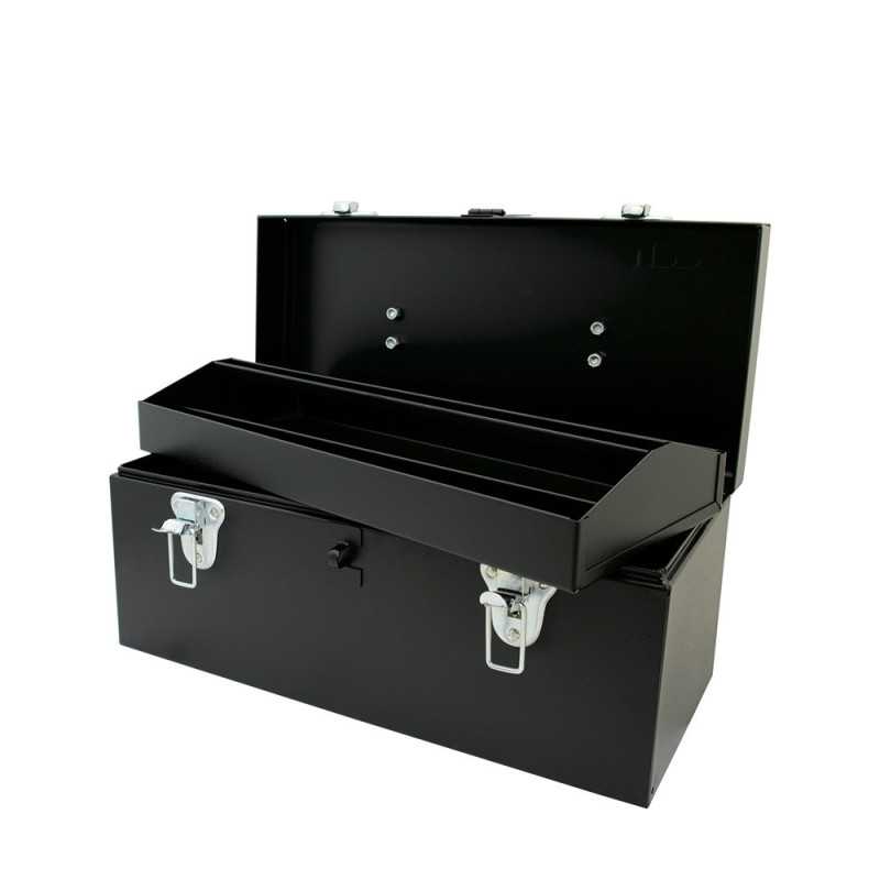 D3C20 Caja portaherramientas metálica color negro 16" x 7" x 7" Urrea D3C20 Caja portaherramientas metálica color negro 16" x 7" x 7" Urrea