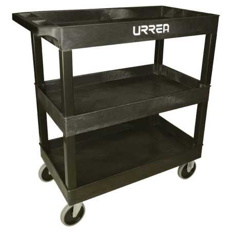 9980P Carro utilitario plástico 35" x 18" 3 niveles Urrea