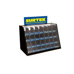 EXPUNTA Rack despachador para mostrador para puntas intercambiables 19.5 x 38 x 24.6 cm Surtek
