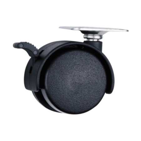 RY4B Rodaja tipo yoyo con placa con freno 40 mm Surtek