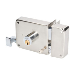 LC70ENS Cilindro europeo 70 mm función doble níquel satinado llave estándar en caja Lock