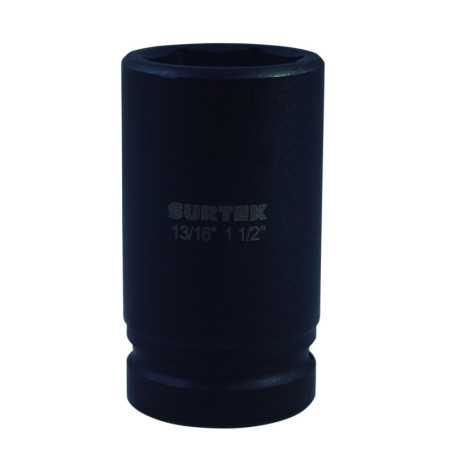 107283 Dado de impacto pulgadas doble apertura cuadro para capuchón 13/16" 1-1/2" Surtek