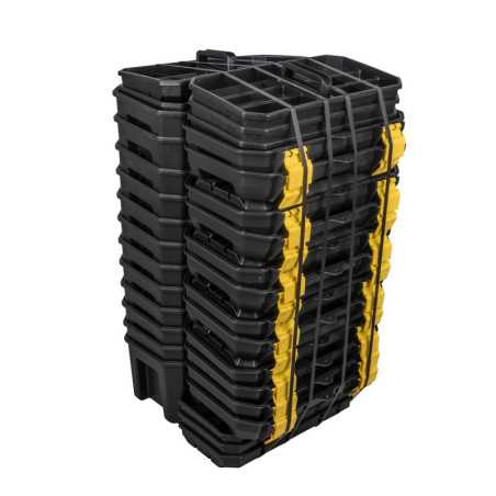 CPS19T1 Caja portaherramientas plástica con broches plásticos y charola 19" x 10.5" x 10" 15 pz Surtek