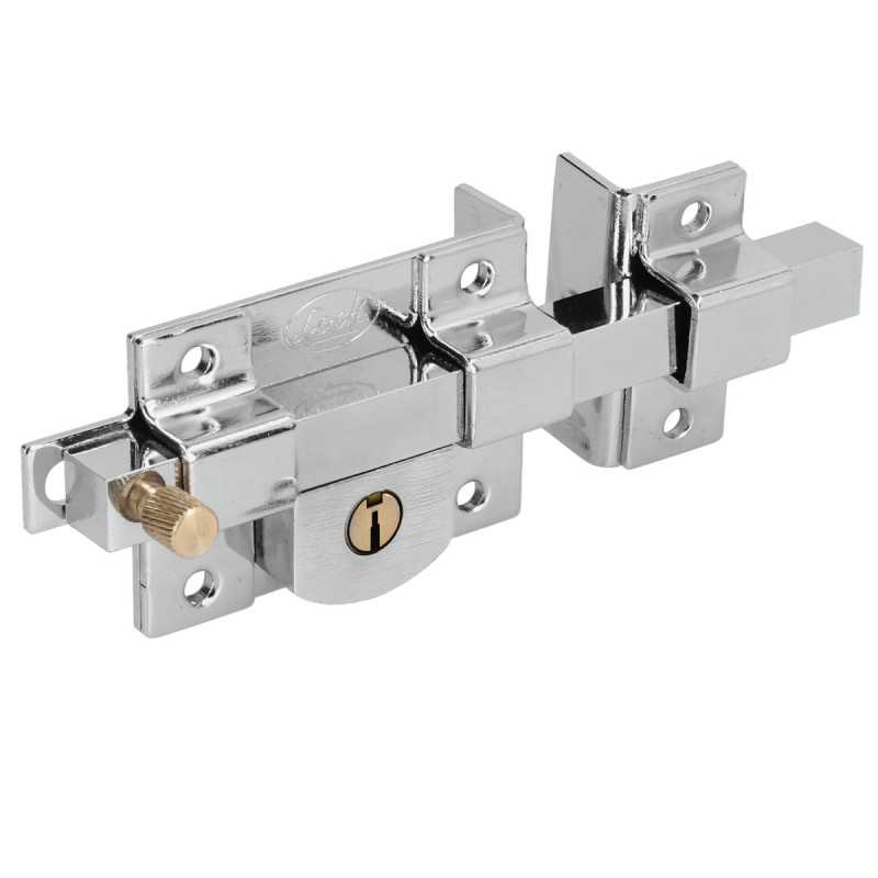 L560ICB Cerradura de barra fija función izquierda cromo brillante llave estándar en caja Lock