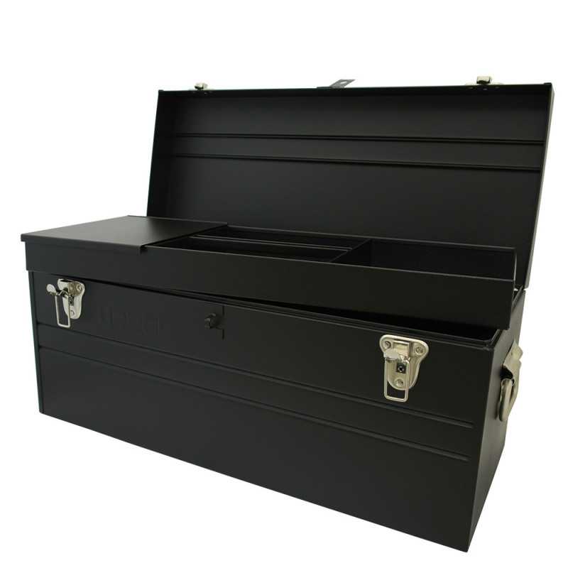 D8C20 Caja portaherramientas metálica color negro 23" x 10" x 11" Urrea