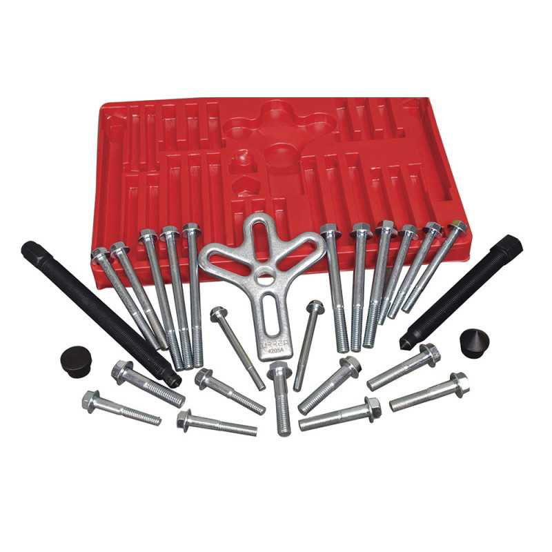 4205A Juego de extractor automotriz de volante tipo C 25 piezas Urrea 4205A Juego de extractor automotriz de volante tipo C 25 piezas Urrea