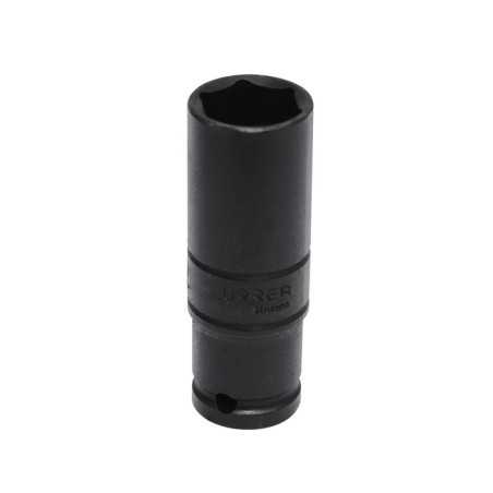 7324MD Dado de impacto largo pared delgada cuadro de 1/2" 6 puntas métrico 24 mm Urrea