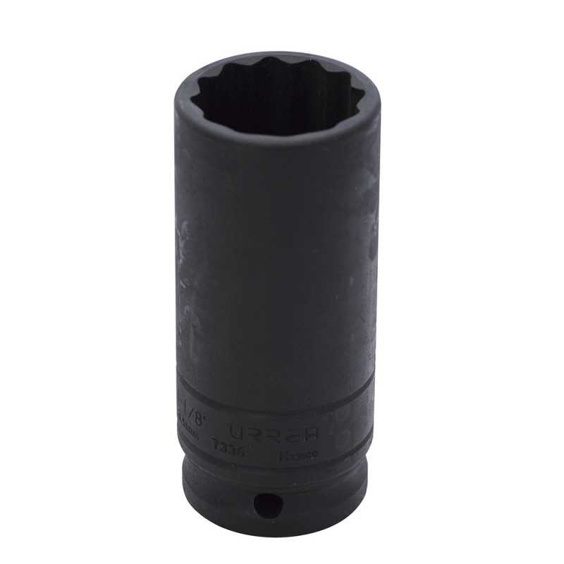 7336 Dado de impacto largo cuadro de 1/2" 12 puntas en pulgadas 1-1/8" Urrea 7336 Dado de impacto largo cuadro de 1/2" 12 puntas en pulgadas 1-1/8" Urrea