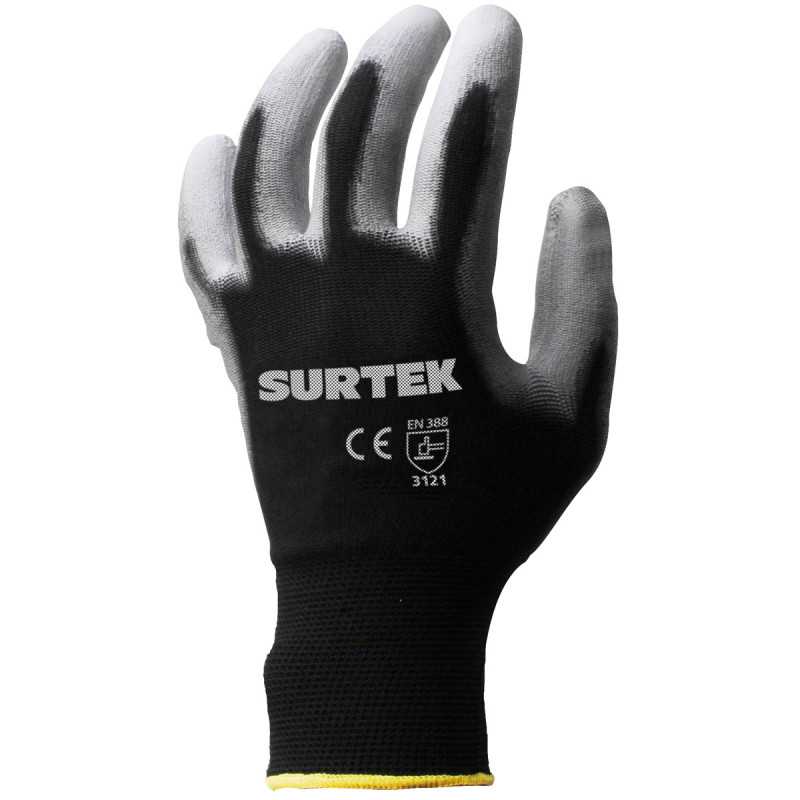 GNPM Guantes de Nailon con recubrimiento de poliuretano M Surtek