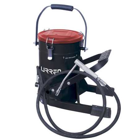 23623 Inyector de grasa con cubeta de alta presión con pedal de 10 kg 8700 PSI Urrea