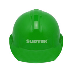 137313 Casco de seguridad con ajuste de intervalos color verde Surtek