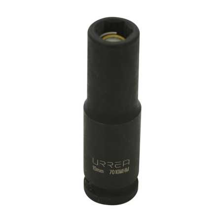 7010MHM Dado de impacto largo con imán cuadro de 3/8" 6 puntas métrico 10 mm Urrea
