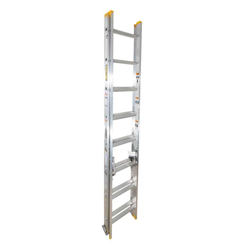 EE16 Escalera de extensión tipo III de aluminio con 16 peldaños Surtek