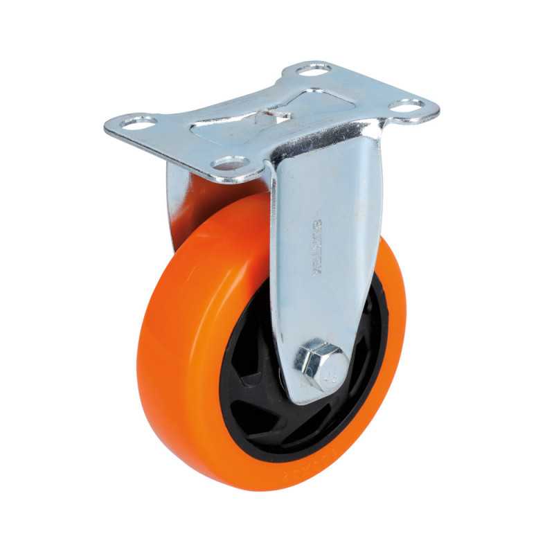 RV10F Rodaja de PVC naranja fija 4" Surtek