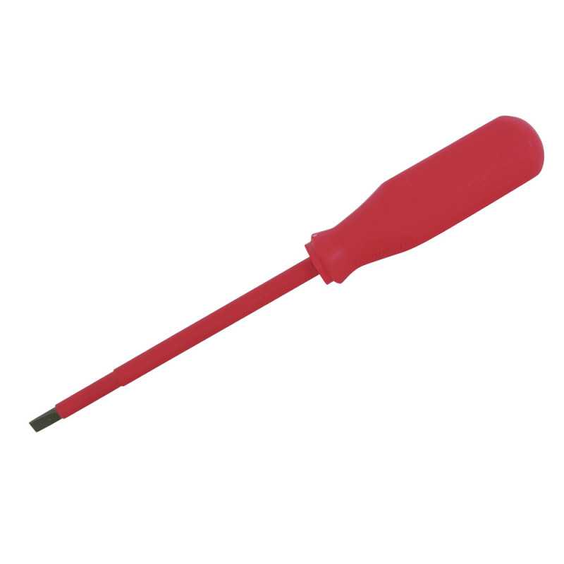 9713 Destornillador rojo 1000 V punta plana 3/32" x 3" Urrea