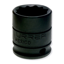 7013M Dado de impacto largo cuadro de 3/8" 6 puntas métrico 13 mm Urrea